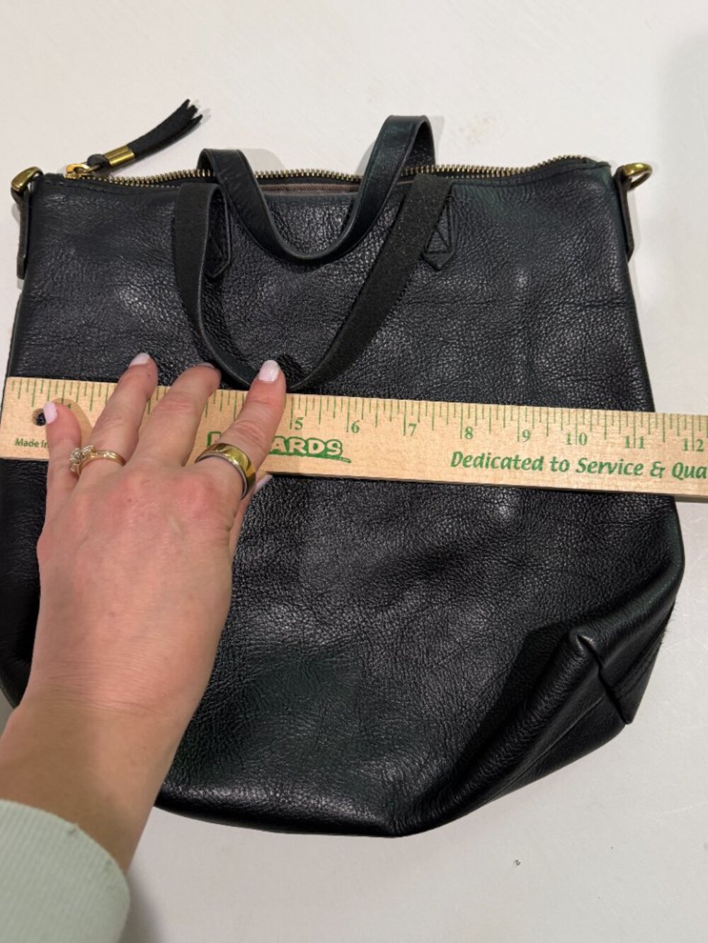 Madewell Black Leather Purse No Strap - Picture 6 of 6